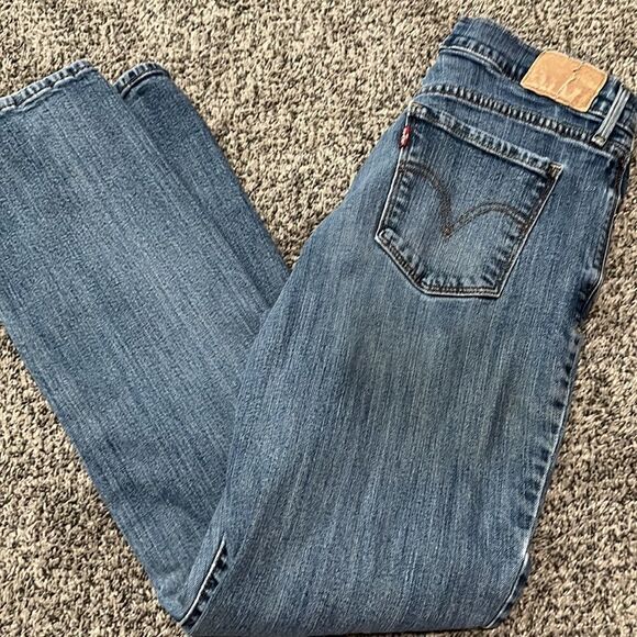 Levi’s 505 Straight Blue Jeans - 8 - Picture 2 of 4